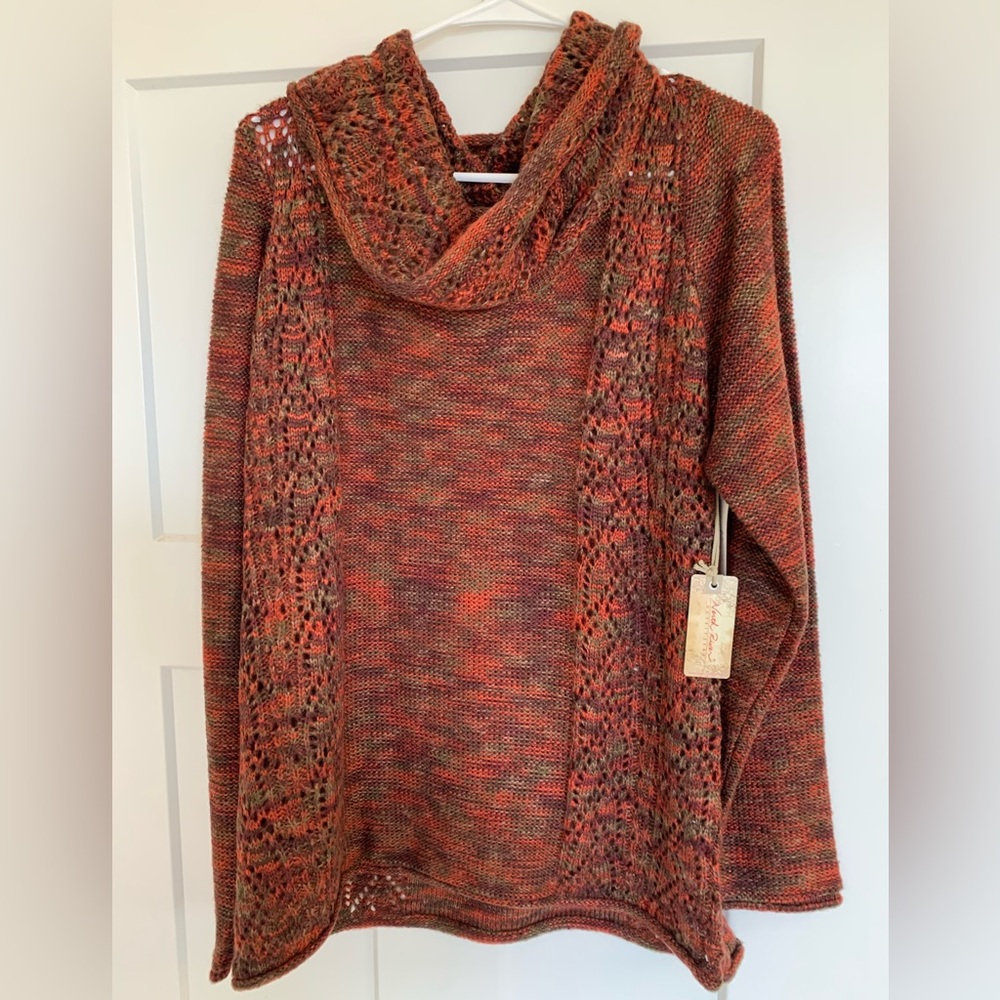North River Outfitters Cowl Neck Knit Sweater